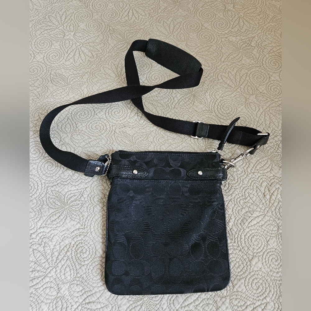 Black Coach Crossbody Purse - Picture 2 of 6